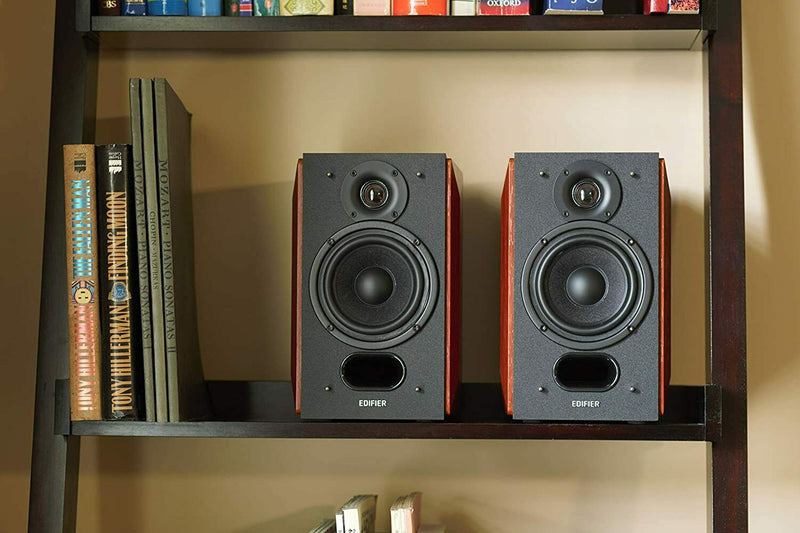 Edifier P17 Passive Bookshelf Speakers 2 Way Speakers with Built-in Wall Mount