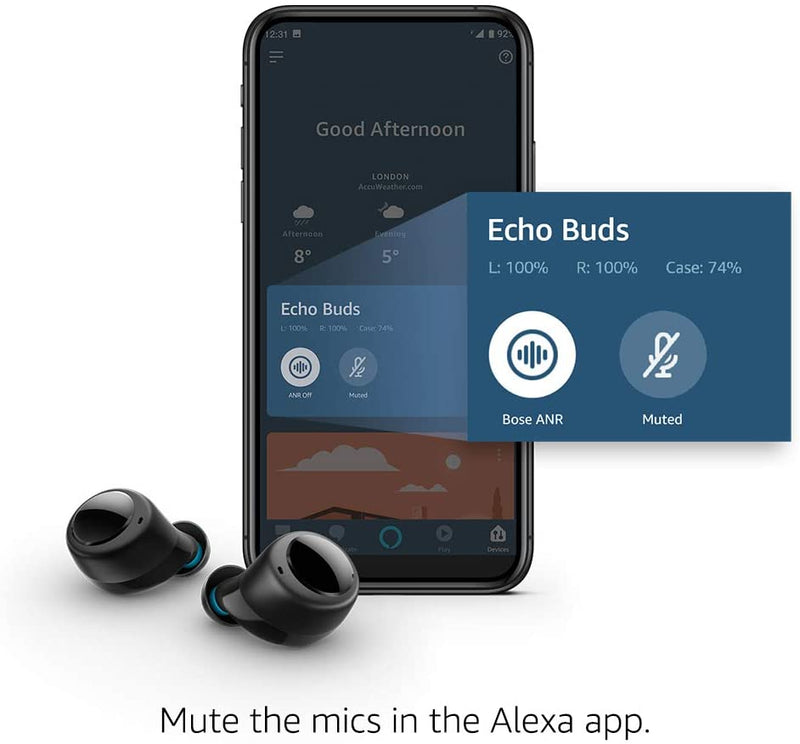 Amazon Echo Buds | Wireless Earbuds with Immersive Sound, Bose Active Noise Reduction and Alexa