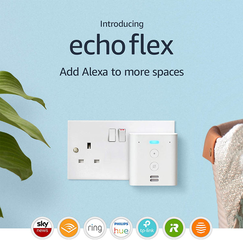 Amazon Echo Flex Plug-in Smart Speaker with Alexa