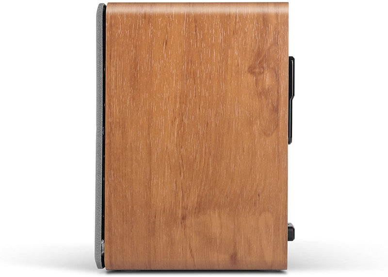 Edifier P12 Passive Bookshelf Speakers - 2-way Speakers with Built-in Wall-Mount Bracket - Wood Color