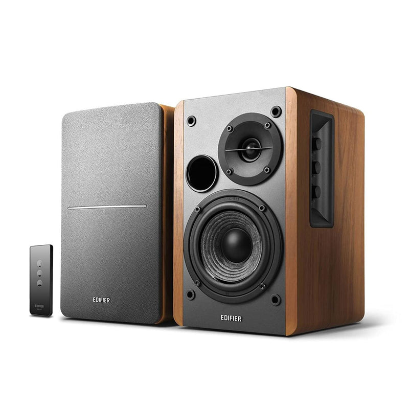 Edifier R1280T Active 2.0 Bookshelf Studio Speakers System - Brown Wood