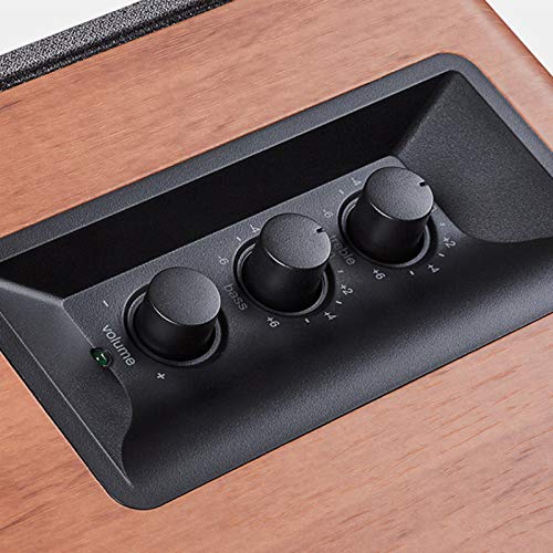 Edifier R1280T Active 2.0 Bookshelf Studio Speakers System - Brown Wood
