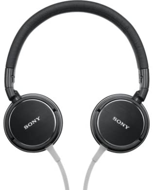 Sony MDR-ZX610 Noise Isolating Headphones with Smartphone Control, Mic, Cord - Black
