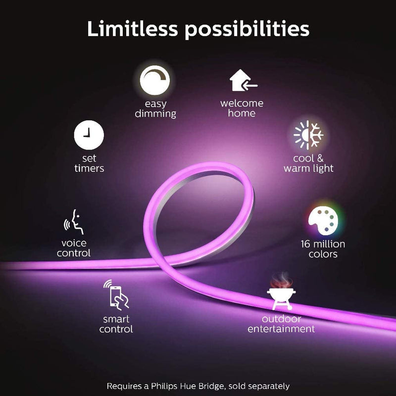 Philips hue white and 2025 color ambiance lightstrip outdoor 5m