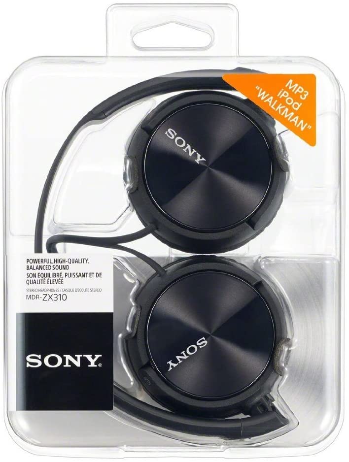 Sony MDRZX310 Foldable Headphones - Black
