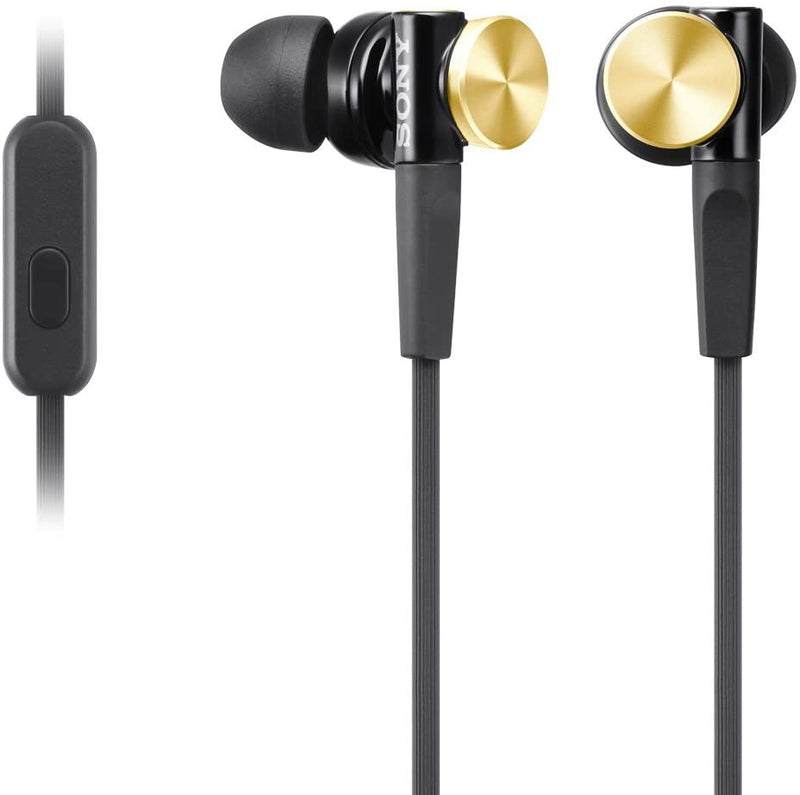 Sony MDR-XB70AP Premium In-Ear Extra Bass Headphones with In-Line Remote - Gold