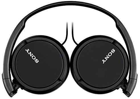 Sony MDR-ZX110AP Extra Bass Wired Headphones with Mic, Smartphone Headset for iPhone & Android with in-Line Remote & Microphone.- Black