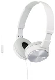 Sony ZX310AP On-Ear Headphones Compatible with Smartphones, Tablets and MP3 Devices -White