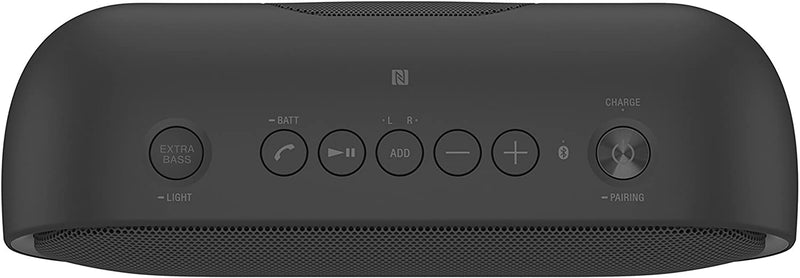 Sony SRS-XB20 Portable Wireless Speaker with Extra Bass and Lighting - Black