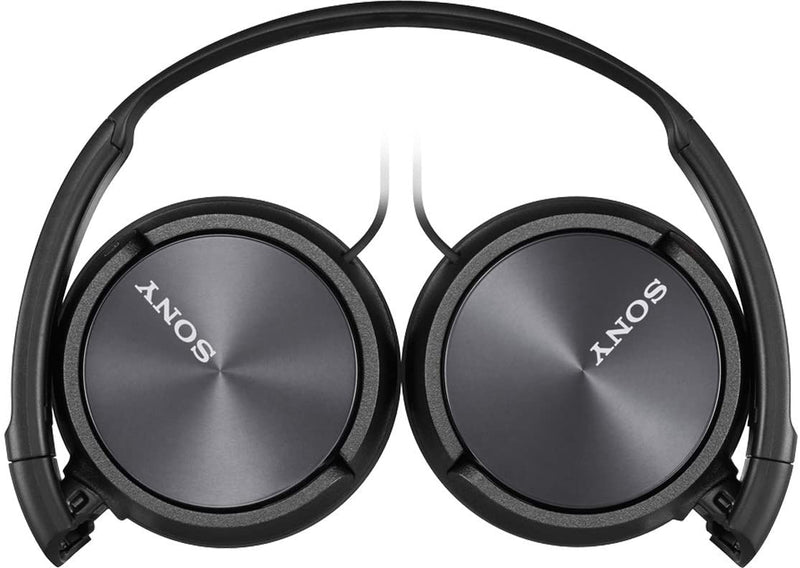 Sony ZX310AP On-Ear Headphones Compatible with Smartphones, Tablets and MP3 Devices - Metallic Black