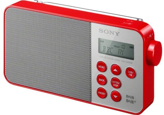 Sony XDRS40 DAB/DAB+/FM Ultra Compact Digital Radio - Red