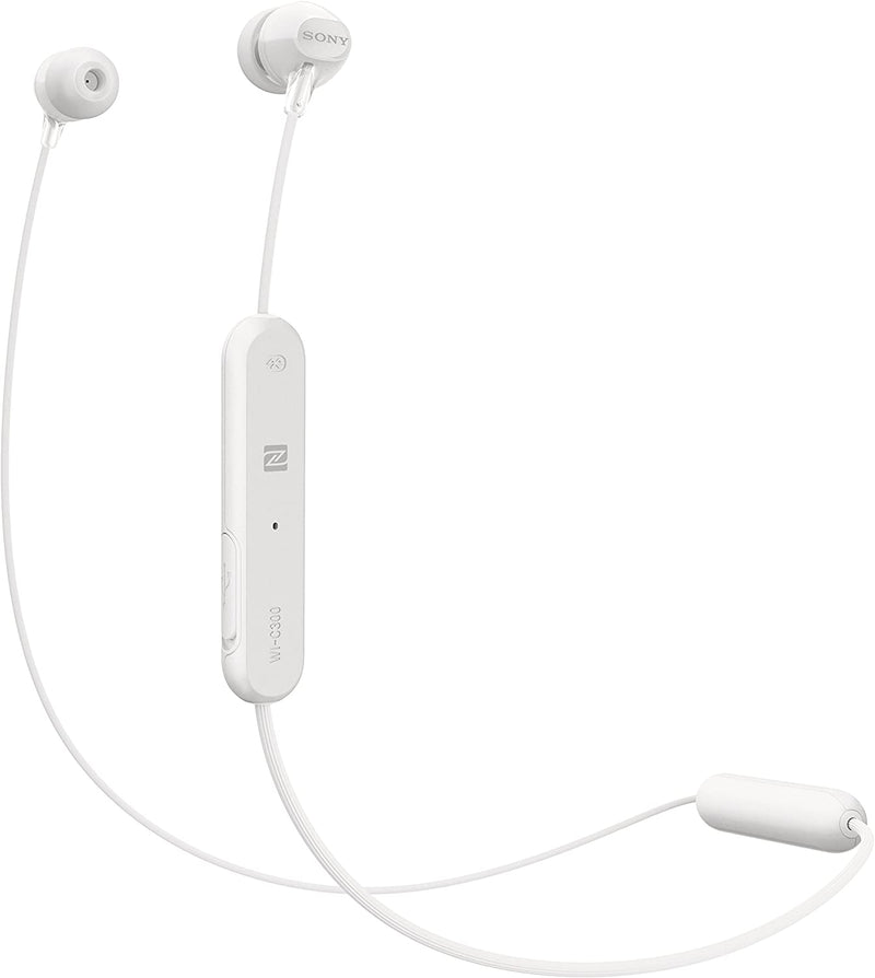 Sony WI-C300 Wireless In-Ear Headphones with Bluetooth/NFC -White