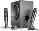 wavemaster STAX - 2.1 Stereo Speaker System/Set (46 Watt) for TV, gaming, smartphone, PC, tablet